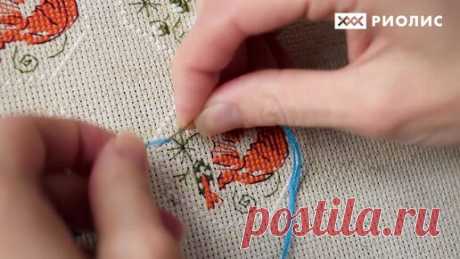 Как правильно делать французские узелки, стежки, миниатюрные элементы? Подробно показываем на примере вышивки шара "Полевые цветы". Часть 1. | РИОЛИС наборы для вышивания | Дзен