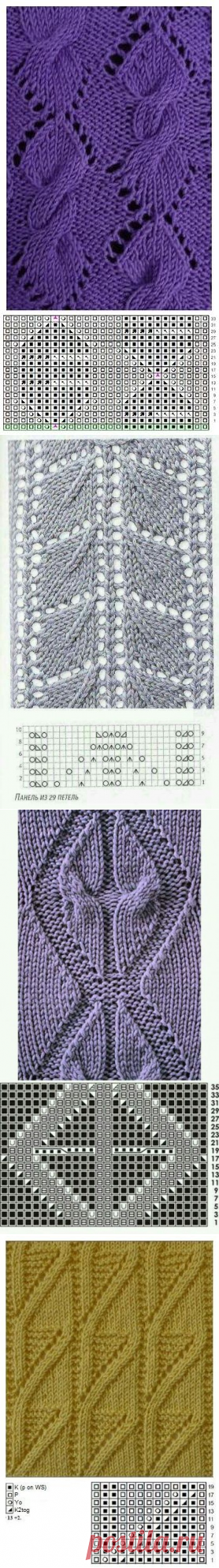 ​Красивые узоры на спицах