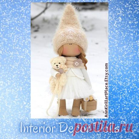 Interior Textile Doll Fabric Tilda Doll Rag Art Doll | Etsy