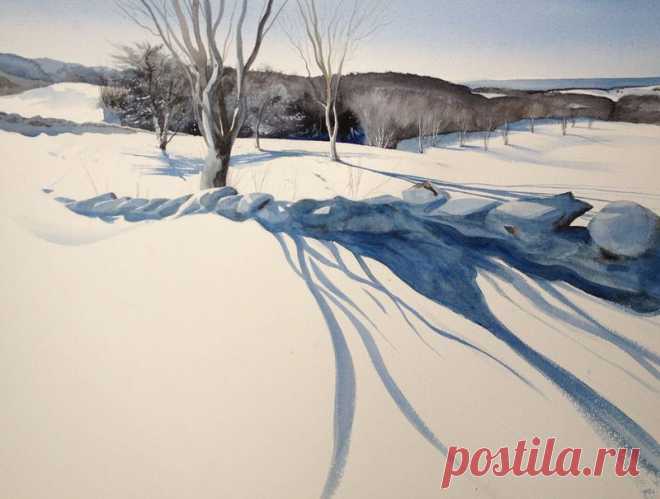 Художник-акварелист Fred Poisson