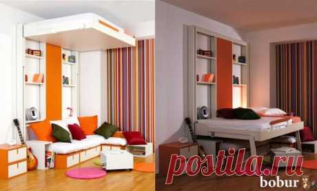 Диван-кровать с подъемным механизмом - современный тренд | БобурБобур