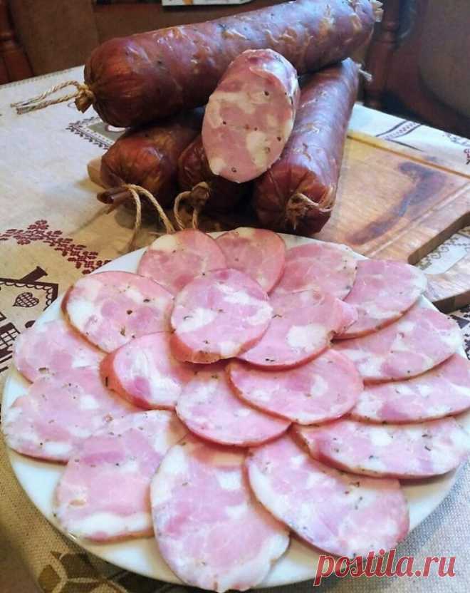 Домашняя рубленая колбаса - Простые рецепты Овкусе.ру