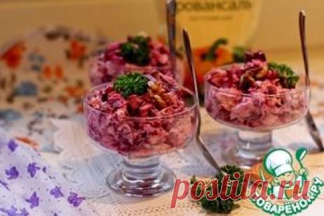 Салат со свеклой и курицей