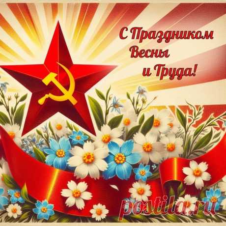 Искренне я поздравляю
С Днем труда и с Первомаем!
Силы пусть не покидают.
Труд и май пусть окрыляют.
