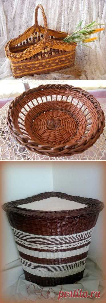 Плетение из газет - идеи.