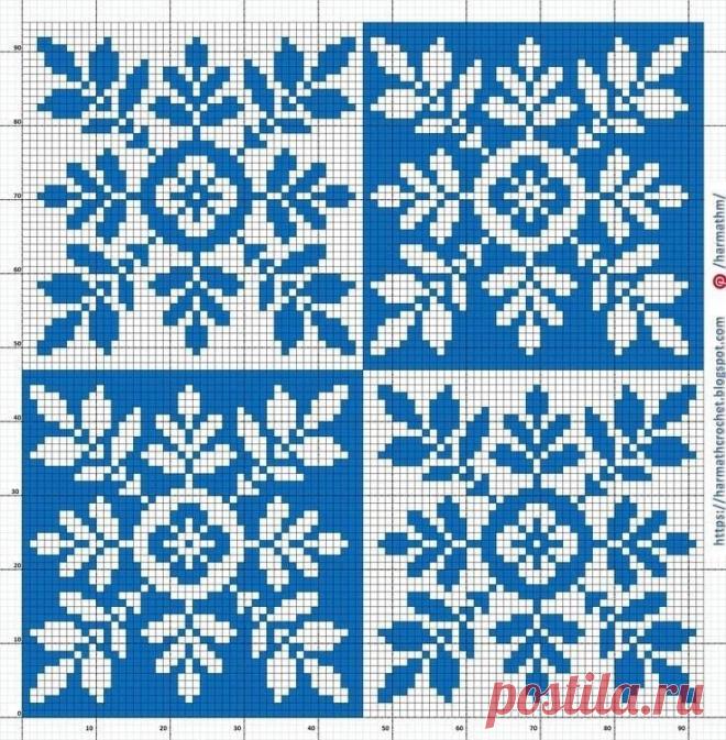 Снежинки. Самая красивая подборка из 50 узоров для вязания жаккарда и вышивки | Стильное вязание KNITMILO | Дзен