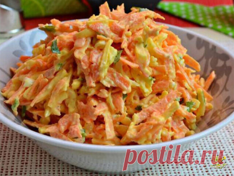 Салат из моркови с сыром и яйцом &amp;#8212; Чудо поваренок