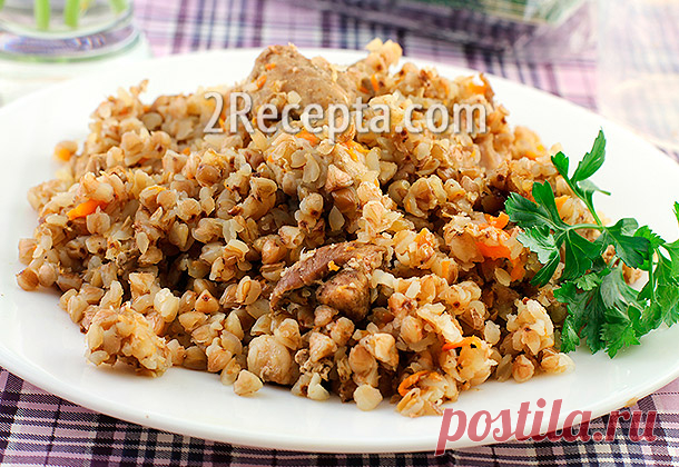 Гречка с мясом в мультиварке - пошаговый фото рецепт приготовления