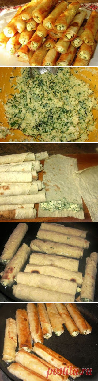 Самые вкусные рецепты: Сигара бёрек из лаваша