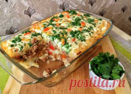 Картофельная запеканка с начинкой, которая порадует всю семью вкусным и сытным ужином — ХОЗЯЮШКА