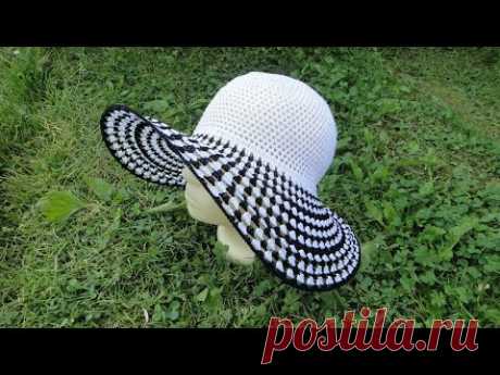 Летняя шляпа крючком. Crochet hat