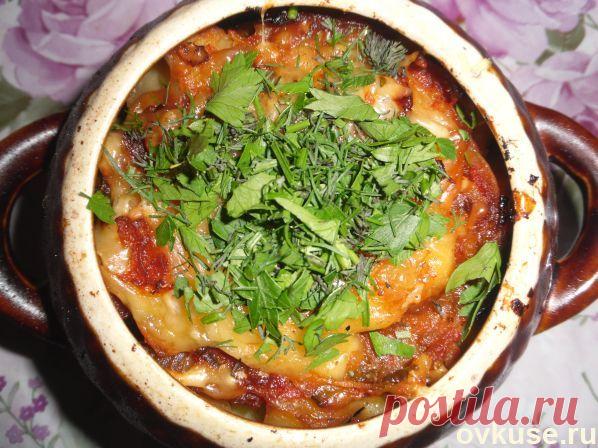 Печень с грибами в горшочках - Простые рецепты Овкусе.ру