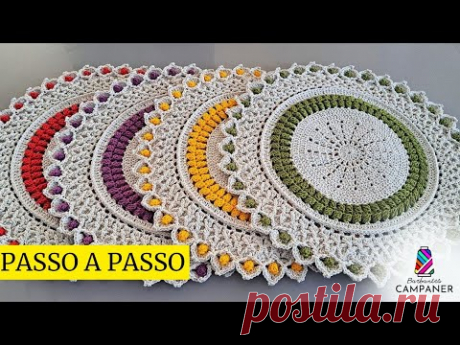 AMERICANO / SUPLA EM CROCHÊ RUSSO LUXO - PASSO A PASSO \ @CrochetariaOficial