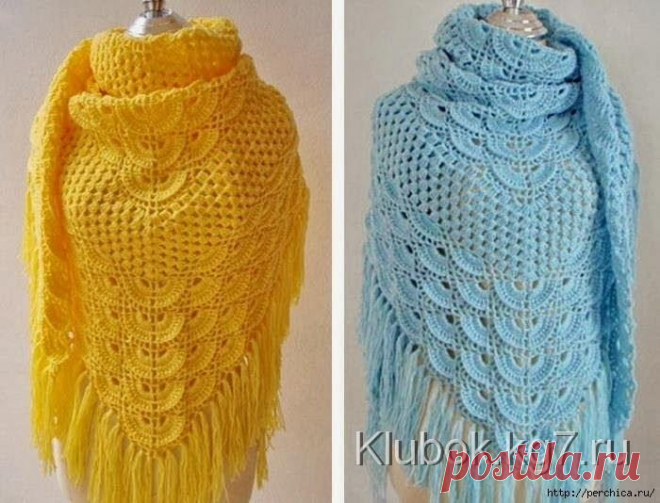 КРАСИВАЯ ШАЛЬ КРЮЧКОМ.