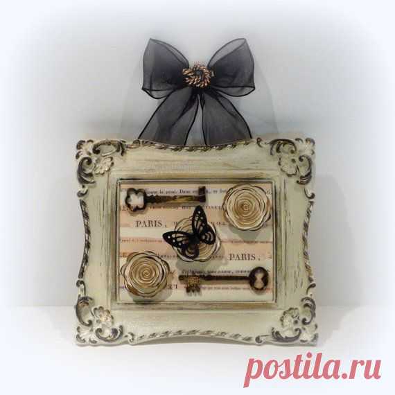 Paris Chic Wall Decor Country French Framed от uniqueboxboutique