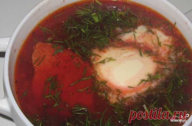 Вкусный борщ со свининой - пошаговый  рецепт с фото на Повар.ру