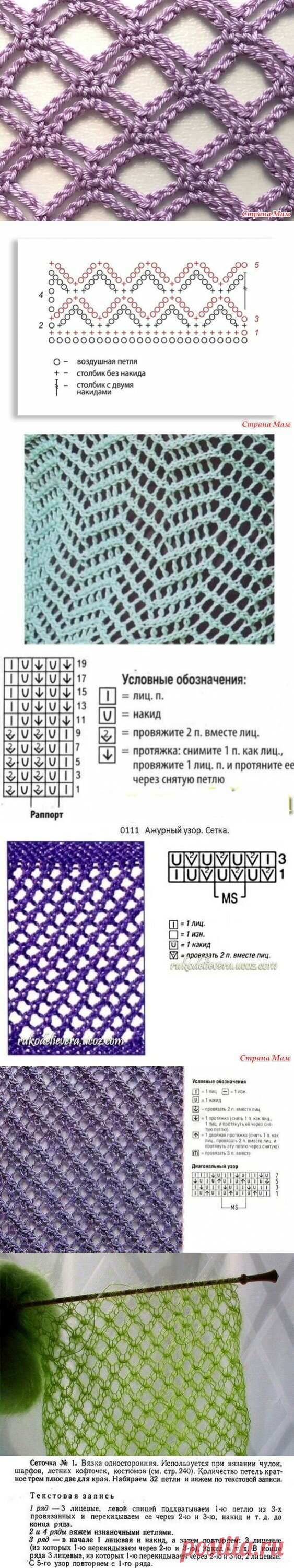 Ажурные узоры типа 