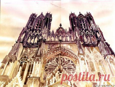Архитектура в акварели Майи Вронской (Maja Wrońska)