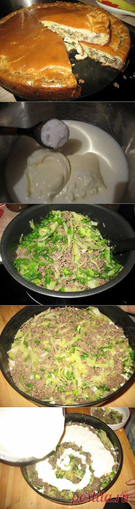 Супер нежный пирог с капустой и мясом - Простые рецепты Овкусе.ру