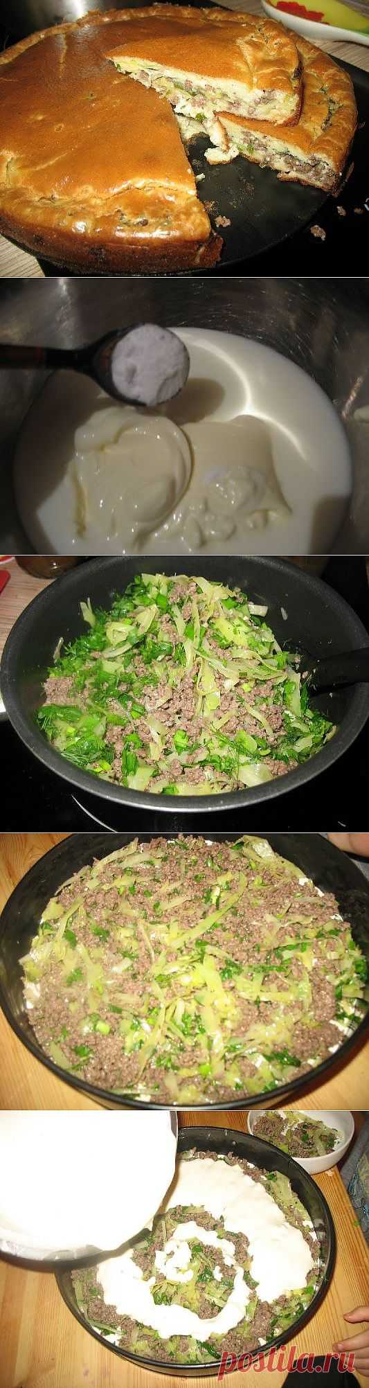 Супер нежный пирог с капустой и мясом - Простые рецепты Овкусе.ру
