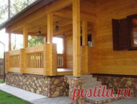 Веранда из бруса - оптимальный вариант для чаепития - ДОМ и САД