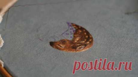 Миниатюрные вышивки животных — Рукоделие