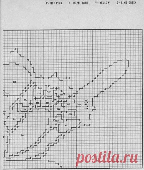 Плед &quot;Butterfly&quot; (вязание крючком, схема) .