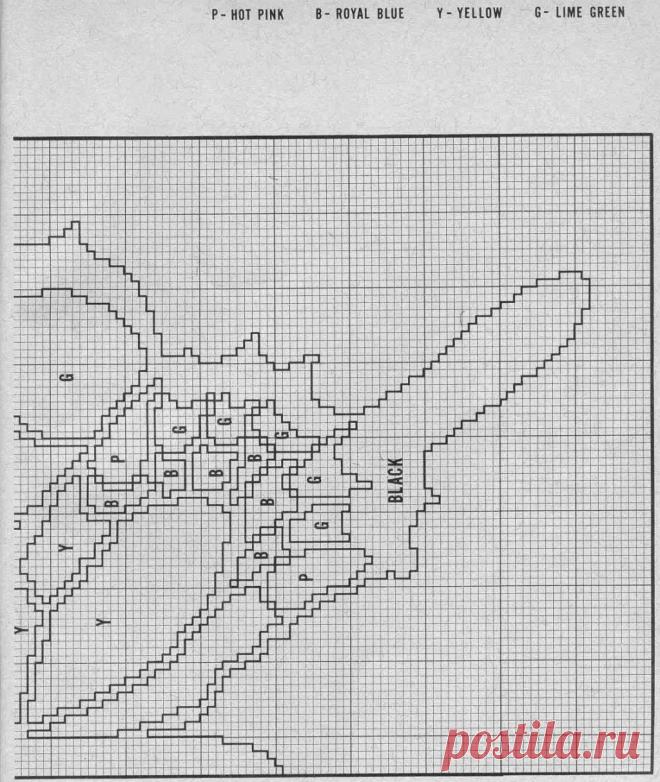 Плед "Butterfly" (вязание крючком, схема) .