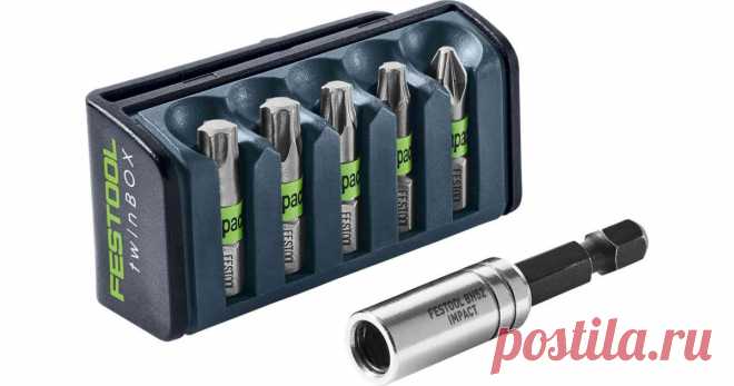 Кассета для бит Festool BT-IMP SORT1 - Festool (Фестул) Официальный дилер в России  Преимущества Набор из четырёх разных бит Torx 25 мм и одной биты Pozidriv покрывает весь спектр применения аккумуляторного ударного шуруповёрта TID 18. Биты имеют усиленную торсионную зону, что значительно увеличивает их срок службы. Биты плотно «сидят» в магнитном держателе во всех