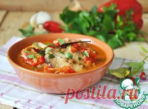 Рыба в остром томатном соусе "А-ля храйме" - кулинарный рецепт