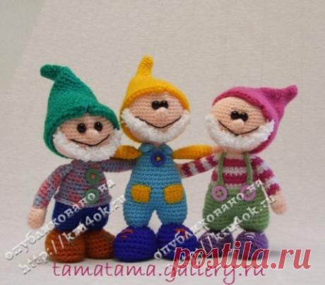 Вязаная игрушка &amp;#8211; Гном Мышиный зубик - вязание крючком на kru4ok.ru