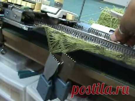 Machine knit fan lace part 5 of 5