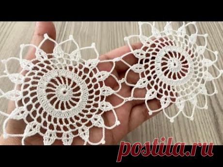 SPECTACULAR Crochet Table, Runner,Napkin and Shawl Motif Tutorial