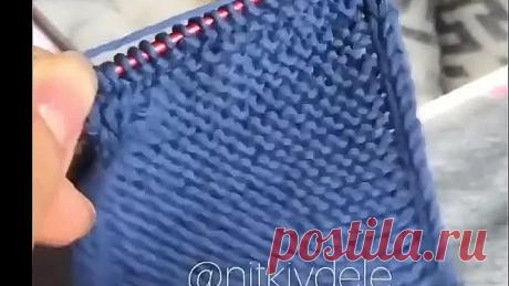 Как вязать кромочные петли шнурком!