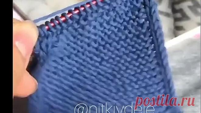 Как вязать кромочные петли шнурком!