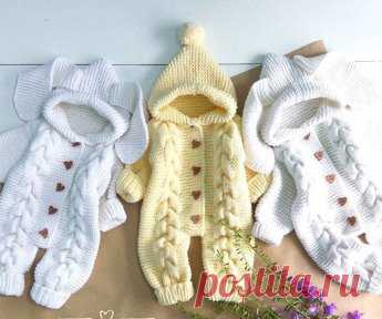 Друзья! С огромным удовольствием приму заказ на такие детские комбинезоны (фото взято из интернета) для деток от 0 до 1 года. В любом цвете. 😉