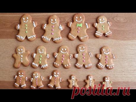 Пряничный человечек | Простой рецепт пряников к Рождеству или новому году. # 270