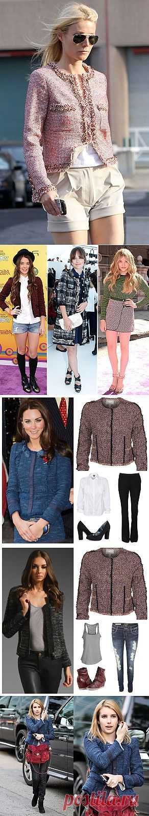 Твидовый жакет