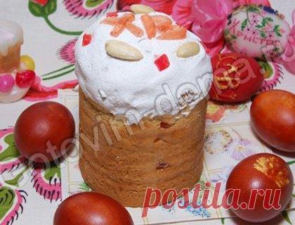 Рецепт: Белковая глазурь (для куличей)