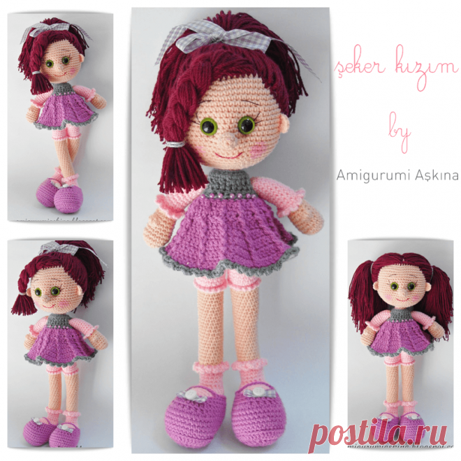 Амигуруми куколка Candy Doll крючком - Handmade-Paradise