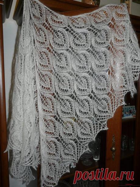 Вязание спицами красивой шали для женщин. Подробная схема с фото и описанием для начинающих
