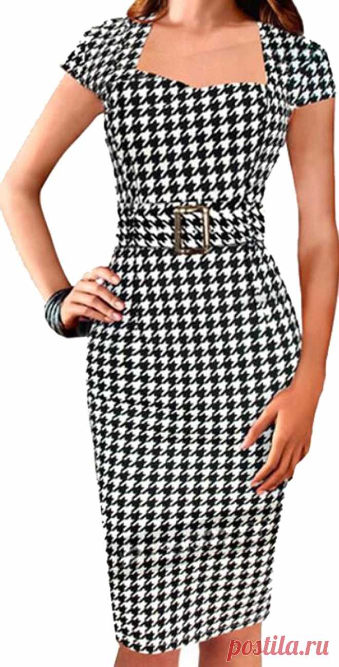 ASL Womens Sexy Checked Slim Fit With Belt Bodycon Midi Dress at Amazon Women’s Clothing store: