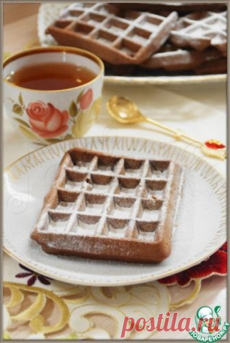Шоколадно-банановые вафли – кулинарный рецепт