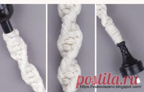 ВСЕ СВЯЗАНО. ROSOMAHA.: Дизайнерский светильник из простого электрического патрона с помощью шнурка и макраме!