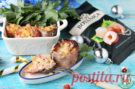 Рыбные рулетики с ананасом и орехами Кулинарный рецепт