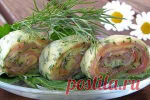 СЫРНЫЙ РУЛЕТ С РЫБОЙ |