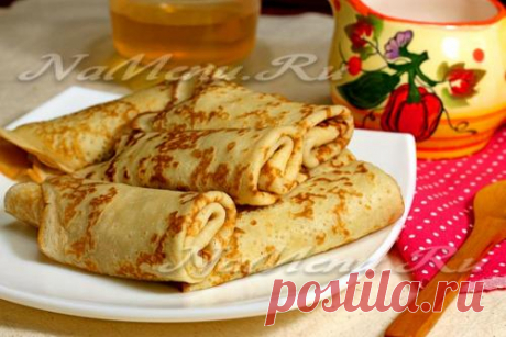 Медовые блины: рецепт
