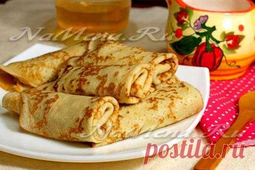 Медовые блины: рецепт