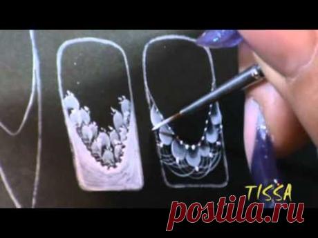 Юлия Билей &quot;кружева плоской кистью&quot;..mpg - YouTube