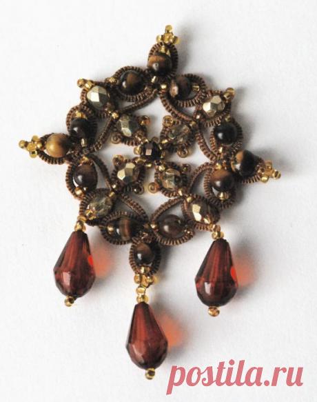 Кулон «Квадратик» в технике анкарс. Мастер-класс.